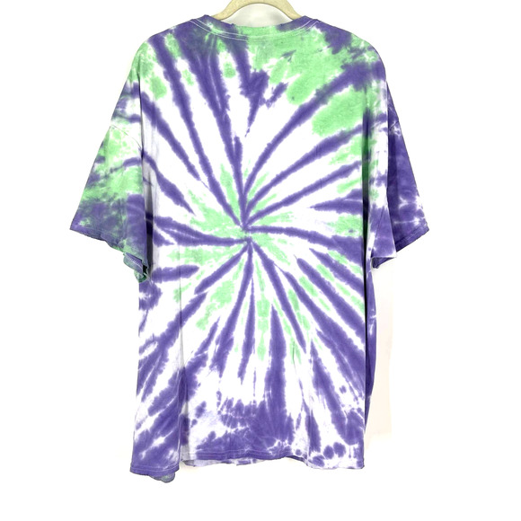 Pink Floyd Animals Pig Logo Tie Dye Cotton T-Shirt Purple Blue Size 1X/2X NWOT - Picture 2 of 10